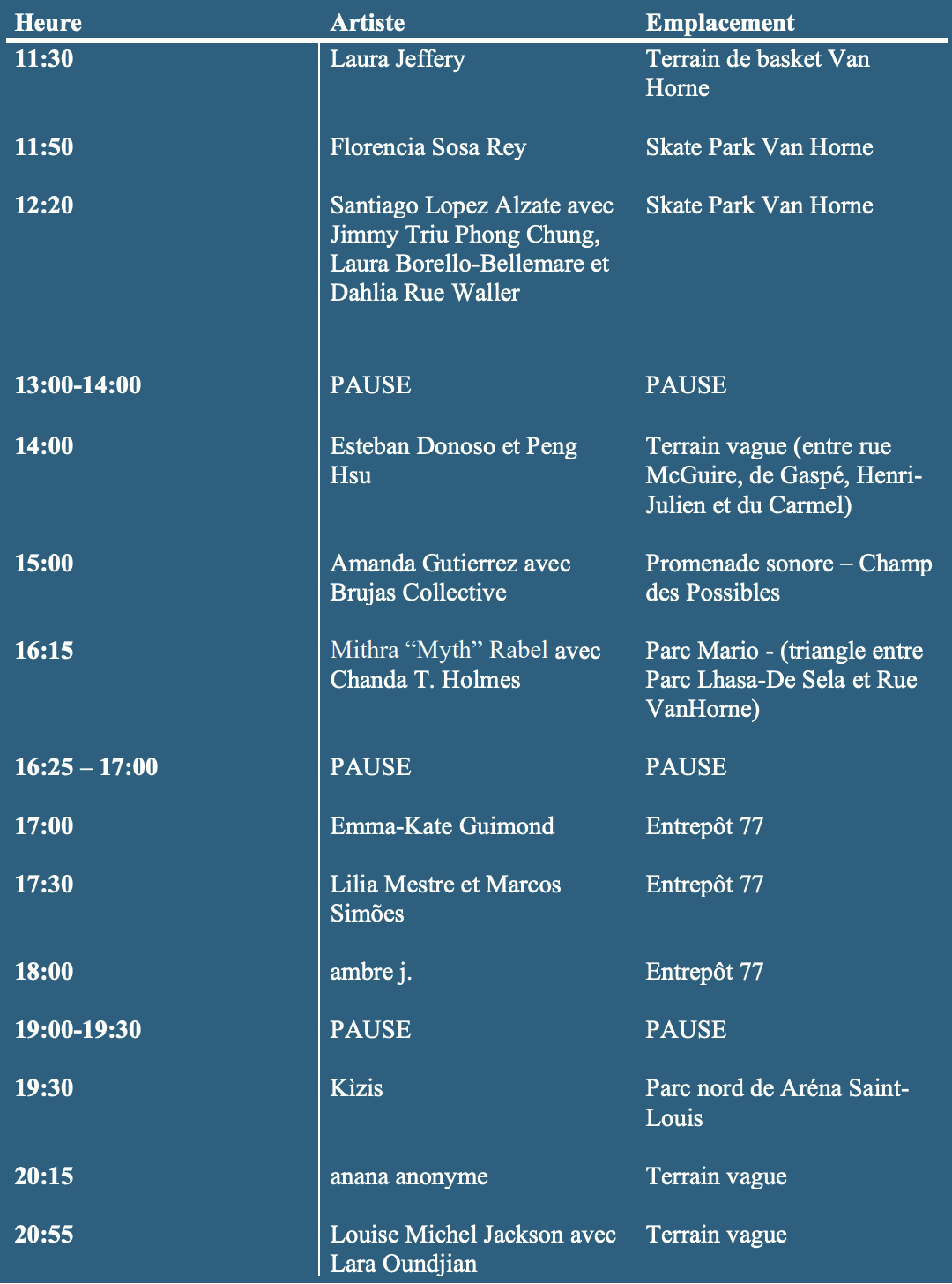Horaire officiel